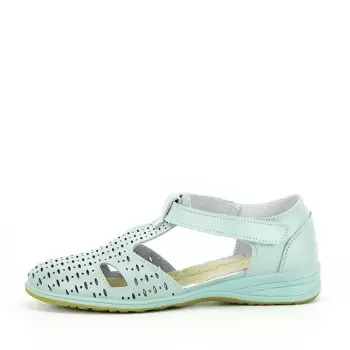 Balerini verde menta din piele naturala 5112 M3 imagine