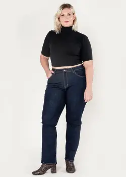 Blugi dama regular fit marimi mari Nina Carter indigo P612-18  M10 imagine