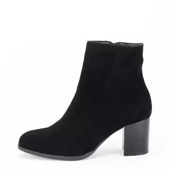 Botine negre elegante cu toc DQY8253 116 imagine