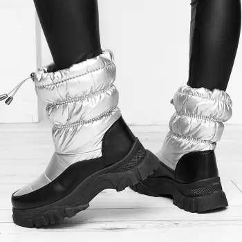 Cizme de zapada argintii BY-1006 112 imagine