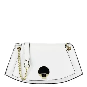 Geanta alb eleganta din piele naturala 1488 122 imagine