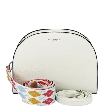 Geanta alba medie FloraCO Paris H3688 14 imagine