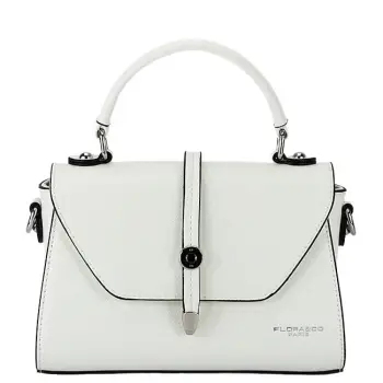 Geanta alba mica FloraCo Paris F8581 16 imagine