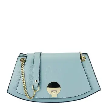 Geanta albastra eleganta din piele naturala 1488 122 imagine