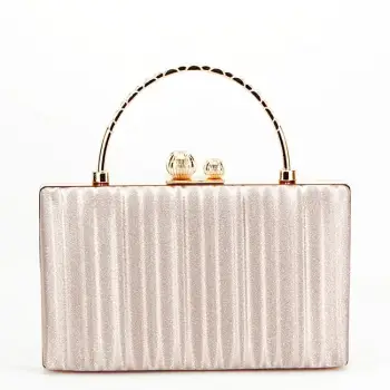 Geanta auriu rose, clutch cu maner BME-622 05 imagine
