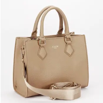 Geanta bej casual Acacia Paris G-24256 15 imagine