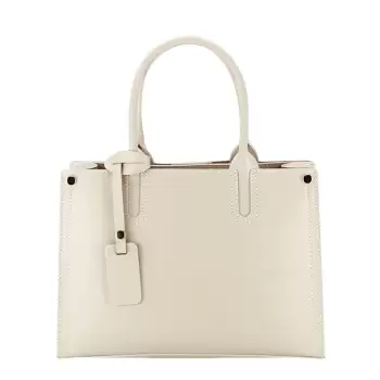 Geanta bej din piele naturala 8969 122 imagine