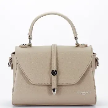 Geanta bej mica FloraCo Paris F8581 16 imagine