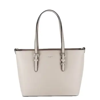 Geanta bej office casual Lucy 2 imagine