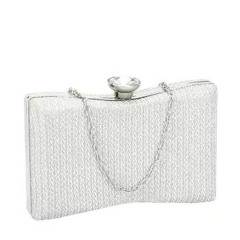 Geanta clutch argintie BJH-22718 05 imagine