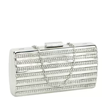 Geanta clutch argintie V-186BB 05 imagine