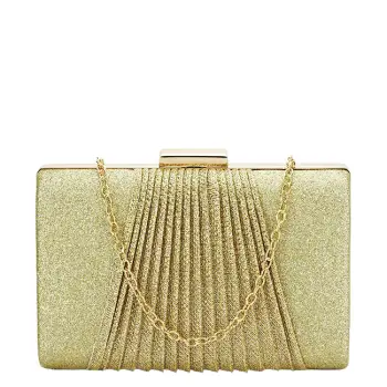 Geanta clutch auriu cu sclipici 1009 05 imagine