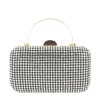 Geanta clutch cu cristale BJH-1609 03 Negru imagine