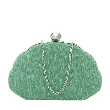 Geanta clutch cu sclipici BHY-5041 05 Verde imagine