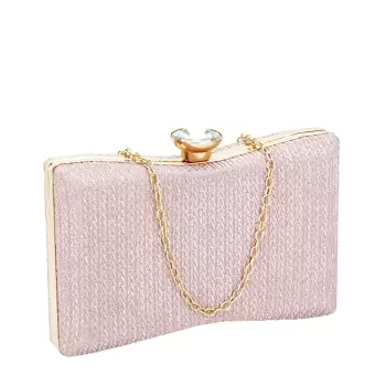 Geanta clutch cu sclipici BJH-22718 05 Roz imagine