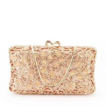 Geanta clutch de lux D7-5 06 Auriu rose imagine