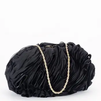 Geanta clutch negru cu model 3D BMN-1241 06 imagine