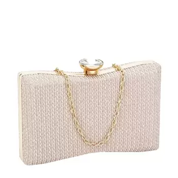 Geanta clutch sampanie BJH-22718 05 imagine