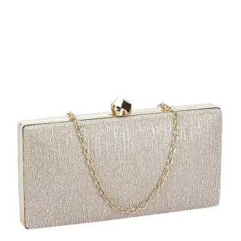Geanta clutch sampanie cu sclipici ABYH-809 06 imagine