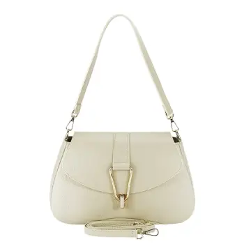 Geanta crem din piele naturala 1755 125 imagine