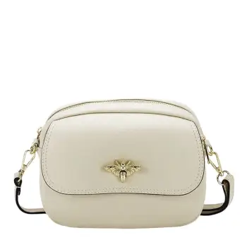 Geanta crem mica din piele naturala 1530 120 imagine