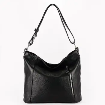 Geanta dama neagra din piele naturala 8913 131 imagine