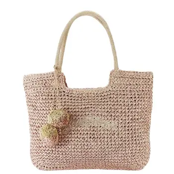 Geanta de plaja roz FloraCO C1014 11 imagine