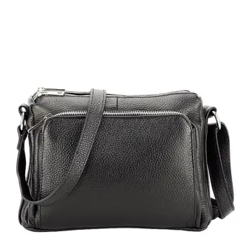 Geanta din piele naturala Camelia 124 Negru imagine