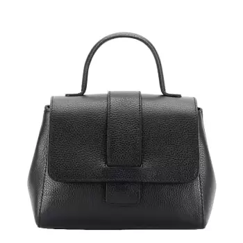 Geanta din piele naturala neagra 1047 123 imagine