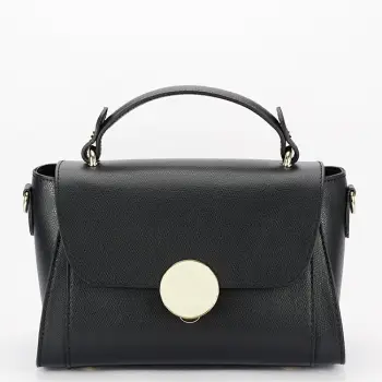 Geanta din piele naturala neagra 1590 123 imagine