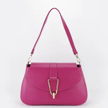 Geanta fucsia din piele naturala 1755 125 imagine
