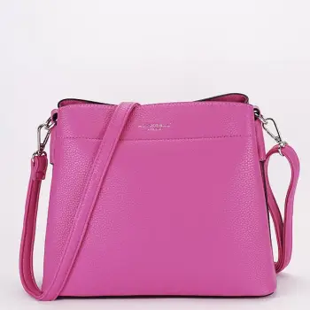 Geanta fucsia medie FloraCO Paris F8515 15 imagine