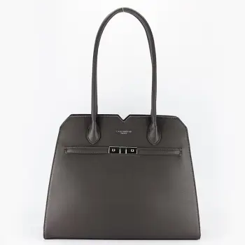 Geanta gri inchis mare FloraCo Paris F8598 M13 imagine