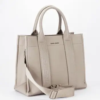 Geanta mare bej David Jones Paris CM7724-1 16 imagine