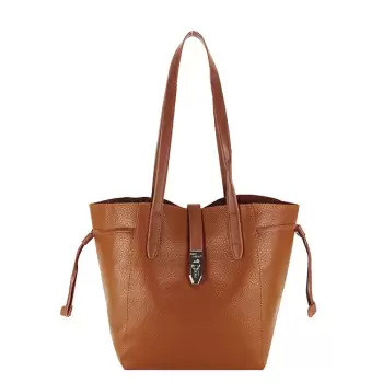 Geanta mare cu borseta detasabila 6806-2 13 Maro cognac imagine