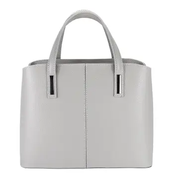 Geanta mare gri din piele naturala 8922 M6 imagine