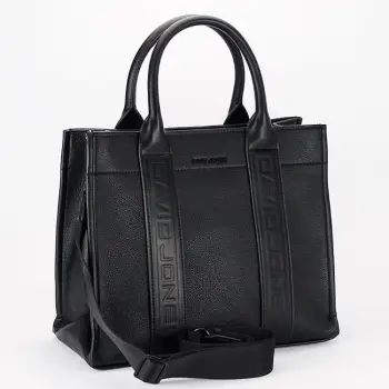Geanta mare neagra David Jones Paris CM7724-1 16 imagine
