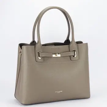 Geanta mare taupe deschis David Jones CM7744 12 imagine
