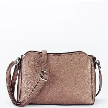 Geanta maro metalizat casual FloraCO Paris F2516 M9 imagine