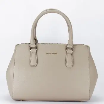 Geanta medie bej taupe David Jones CM7111 17 imagine