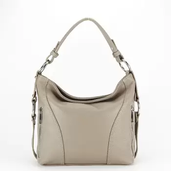 Geanta medie din piele naturala 8931 124 Bej imagine