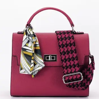 Geanta medie rosie  FLORACo F9001 14 imagine