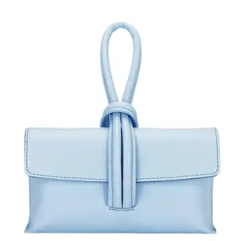 Geanta mica albastru deschis din piele naturala 1732 123 imagine