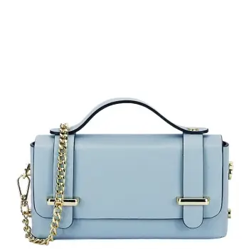 Geanta mica albastru deschis din piele naturala 1870 06 imagine