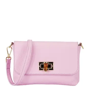 Geanta mica barbie roz din piele naturala 2052 06 imagine