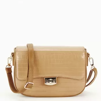 Geanta mica David Jones Paris 7002-1 14 Camel imagine