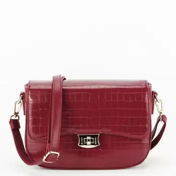 Geanta mica David Jones Paris 7002-1 14 Rosu bordo imagine