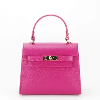 Geanta mica din piele naturala 8949 121 Fucsia imagine