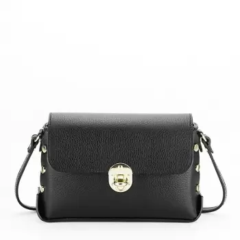 Geanta mica din piele naturala 8958 124 Negru imagine