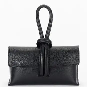 Geanta mica neagra din piele naturala 1732 123 imagine